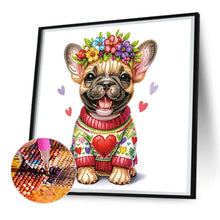 Load image into Gallery viewer, Diamond Painting - Partial Special Shaped - Garland Bulldog (30*30CM)