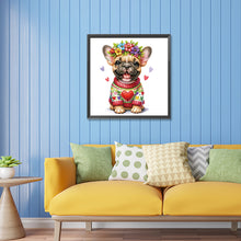 Load image into Gallery viewer, Diamond Painting - Partial Special Shaped - Garland Bulldog (30*30CM)