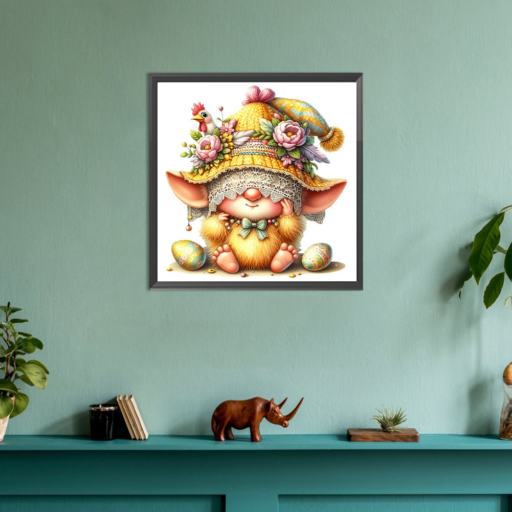 Diamond Painting - Full Round - easter gnome (30*30CM)