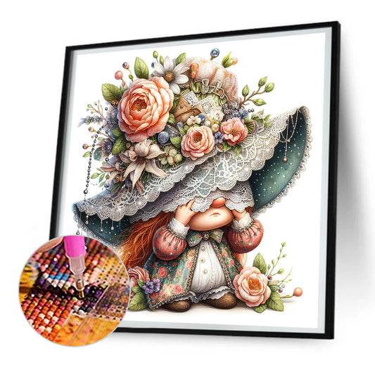 Diamond Painting - Full Round - easter gnome (30*30CM)