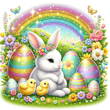 Load image into Gallery viewer, Diamond Painting - Full Round - easter bunny (30*30CM)