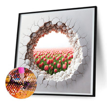 Load image into Gallery viewer, Diamond Painting - Full Round - garden outside wall (30*30CM)