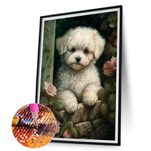 Load image into Gallery viewer, Diamond Painting - Full Round - puppy (30*45CM)