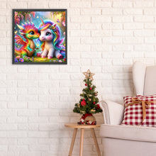 Load image into Gallery viewer, Diamond Painting - Full Round - Rainbow dragon and rainbow pony (30*30CM)