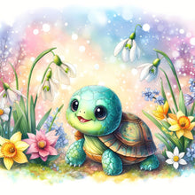 Load image into Gallery viewer, Diamond Painting - Full Round - spring turtle (30*30CM)