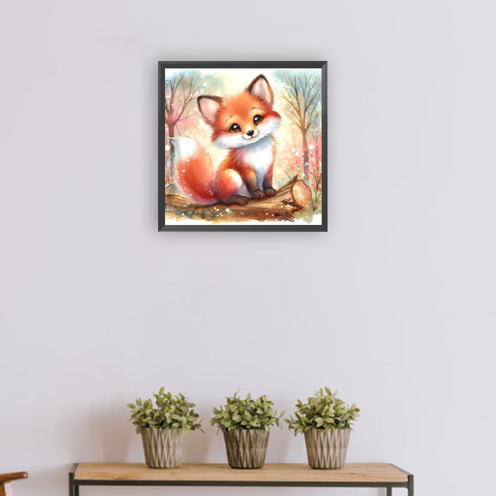 Diamond Painting - Full Round - spring fox (30*30CM)