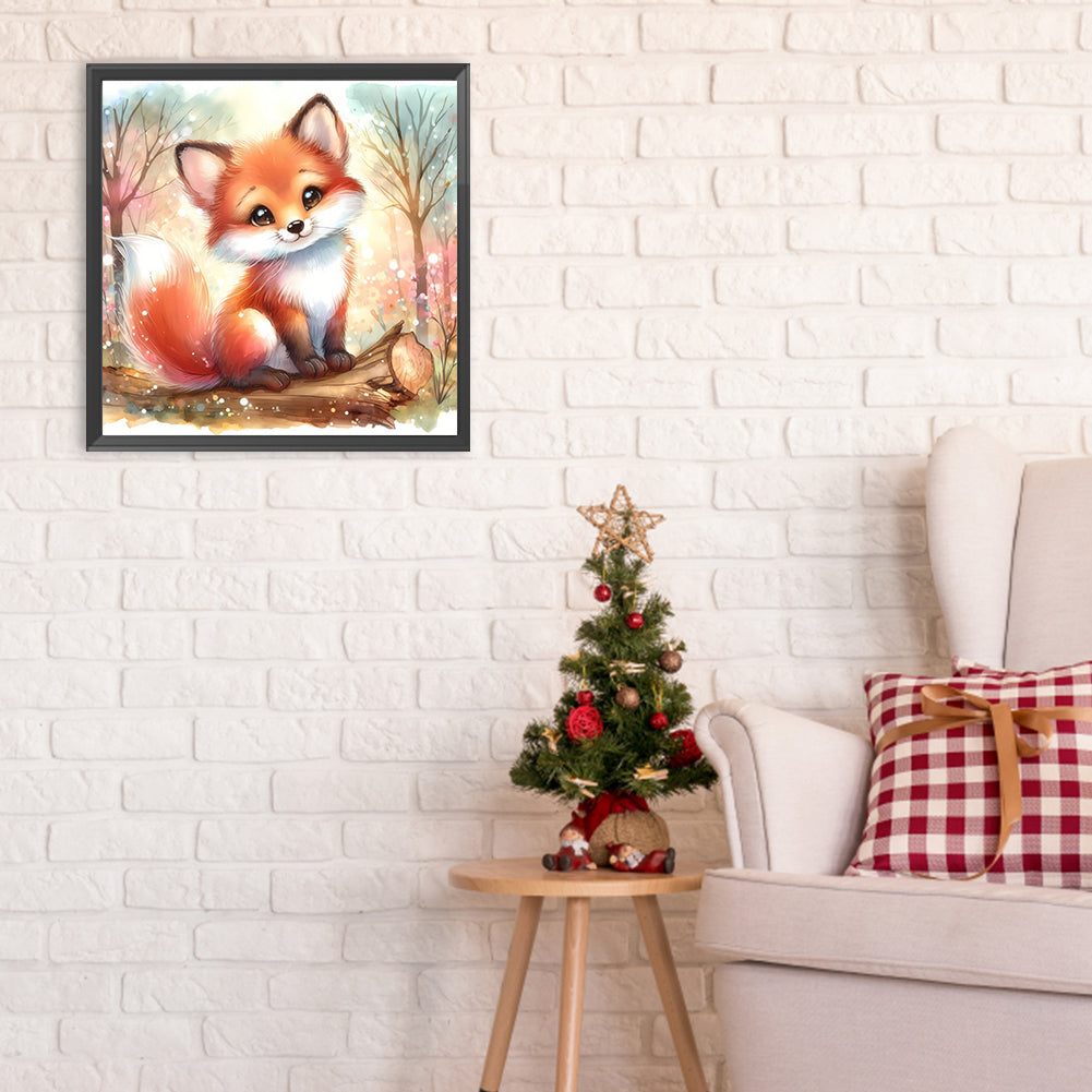 Diamond Painting - Full Round - spring fox (30*30CM)