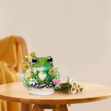 Load image into Gallery viewer, Special Shaped Desktop Diamond Art Kits Single-Side Frog Flower for Office Decor