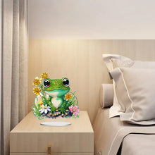 Load image into Gallery viewer, Special Shaped Desktop Diamond Art Kits Single-Side Frog Flower for Office Decor
