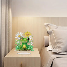 Load image into Gallery viewer, Special Shaped Desktop Diamond Art Kits Single-Side Frog Flower for Office Decor