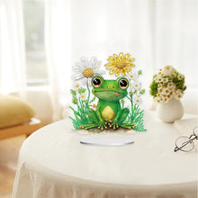 Load image into Gallery viewer, Special Shaped Desktop Diamond Art Kits Single-Side Frog Flower for Office Decor