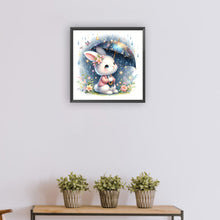 Load image into Gallery viewer, Diamond Painting - Full Round - Rabbit holding umbrella (30*30CM)