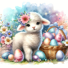 Load image into Gallery viewer, Diamond Painting - Full Round - Sheep and eggs (30*30CM)