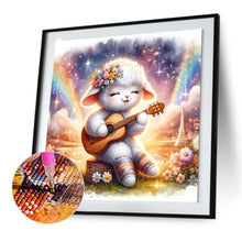 Load image into Gallery viewer, Diamond Painting - Full Round - Sheep playing guitar (30*30CM)