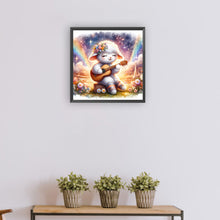 Load image into Gallery viewer, Diamond Painting - Full Round - Sheep playing guitar (30*30CM)