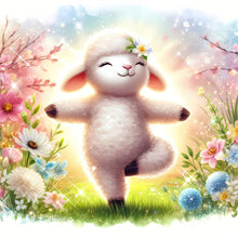 Load image into Gallery viewer, Diamond Painting - Full Round - practicing sheep (30*30CM)