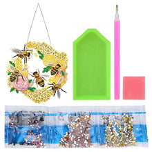 Load image into Gallery viewer, Single Side 5D Bird Cage Bee Ladybird Diamond Painting Dots Pendant Wall Decor