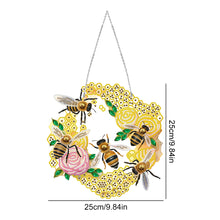 Load image into Gallery viewer, Single Side 5D Bird Cage Bee Ladybird Diamond Painting Dots Pendant Wall Decor