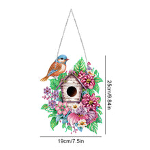 Load image into Gallery viewer, Single Side 5D Bird Cage Bee Ladybird Diamond Painting Dots Pendant Wall Decor