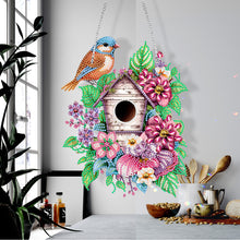 Load image into Gallery viewer, Single Side 5D Bird Cage Bee Ladybird Diamond Painting Dots Pendant Wall Decor