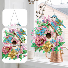 Load image into Gallery viewer, Single Side 5D Bird Cage Bee Ladybird Diamond Painting Dots Pendant Wall Decor