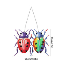 Load image into Gallery viewer, Single Side 5D Bird Cage Bee Ladybird Diamond Painting Dots Pendant Wall Decor