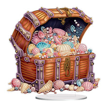 Load image into Gallery viewer, Special Shaped Pearl Seashell Treasure Box Diamond Painting Desktop Ornaments