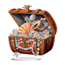 Load image into Gallery viewer, Special Shaped Pearl Seashell Treasure Box Diamond Painting Desktop Ornaments