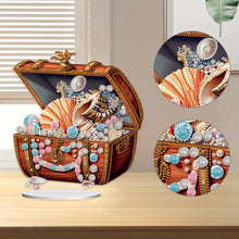 Load image into Gallery viewer, Special Shaped Pearl Seashell Treasure Box Diamond Painting Desktop Ornaments