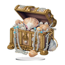 Load image into Gallery viewer, Special Shaped Pearl Seashell Treasure Box Diamond Painting Desktop Ornaments