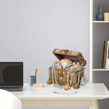 Load image into Gallery viewer, Special Shaped Pearl Seashell Treasure Box Diamond Painting Desktop Ornaments