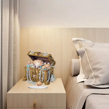 Load image into Gallery viewer, Special Shaped Pearl Seashell Treasure Box Diamond Painting Desktop Ornaments