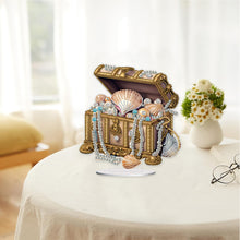 Load image into Gallery viewer, Special Shaped Pearl Seashell Treasure Box Diamond Painting Desktop Ornaments