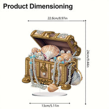Load image into Gallery viewer, Special Shaped Pearl Seashell Treasure Box Diamond Painting Desktop Ornaments