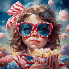 Load image into Gallery viewer, Diamond Painting - Full Square - popcorn kid (40*40CM)