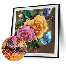 Load image into Gallery viewer, Flowers 30*30CM(Canvas) Round Drill Diamond Painting
