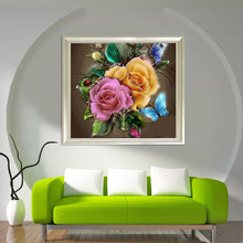 Load image into Gallery viewer, Flowers 30*30CM(Canvas) Round Drill Diamond Painting