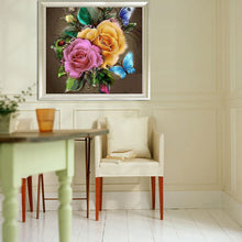 Load image into Gallery viewer, Flowers 30*30CM(Canvas) Round Drill Diamond Painting