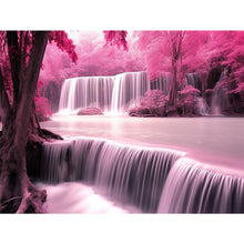 Load image into Gallery viewer, Diamond Painting - Full Round - purple light waterfall (40*30CM)