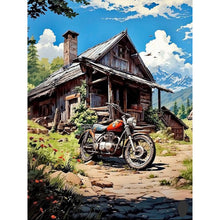 Load image into Gallery viewer, Diamond Painting - Full Round - house motorcycle (30*40CM)