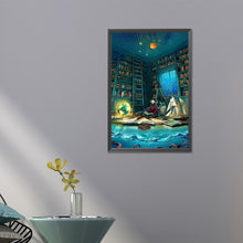 Load image into Gallery viewer, AB Diamond Painting - Full Round - girl in bookstore (40*60CM)