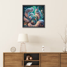 Load image into Gallery viewer, Diamond Painting - Partial Special Shaped - green eyed fox (30*30CM)