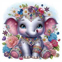 Load image into Gallery viewer, Diamond Painting - Partial Special Shaped - elephant (30*30CM)