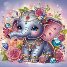Load image into Gallery viewer, Diamond Painting - Partial Special Shaped - elephant (30*30CM)