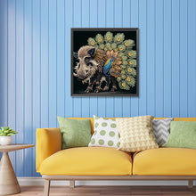 Load image into Gallery viewer, Diamond Painting - Partial Special Shaped - boar peacock (30*30CM)
