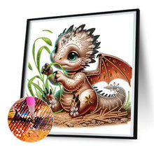 Load image into Gallery viewer, Diamond Painting - Partial Special Shaped - little flying dragon (30*30CM)