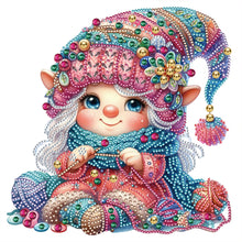 Load image into Gallery viewer, Diamond Painting - Partial Special Shaped - The knitting gnome (30*30CM)
