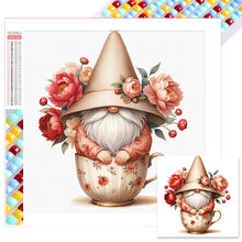 Load image into Gallery viewer, Diamond Painting - Full Square - Flower Teacup Gnome (40*40CM)