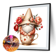 Load image into Gallery viewer, Diamond Painting - Full Square - Flower Teacup Gnome (40*40CM)