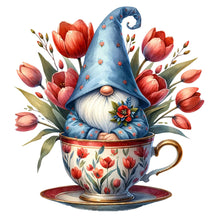 Load image into Gallery viewer, Diamond Painting - Full Square - Flower Teacup Gnome (40*40CM)
